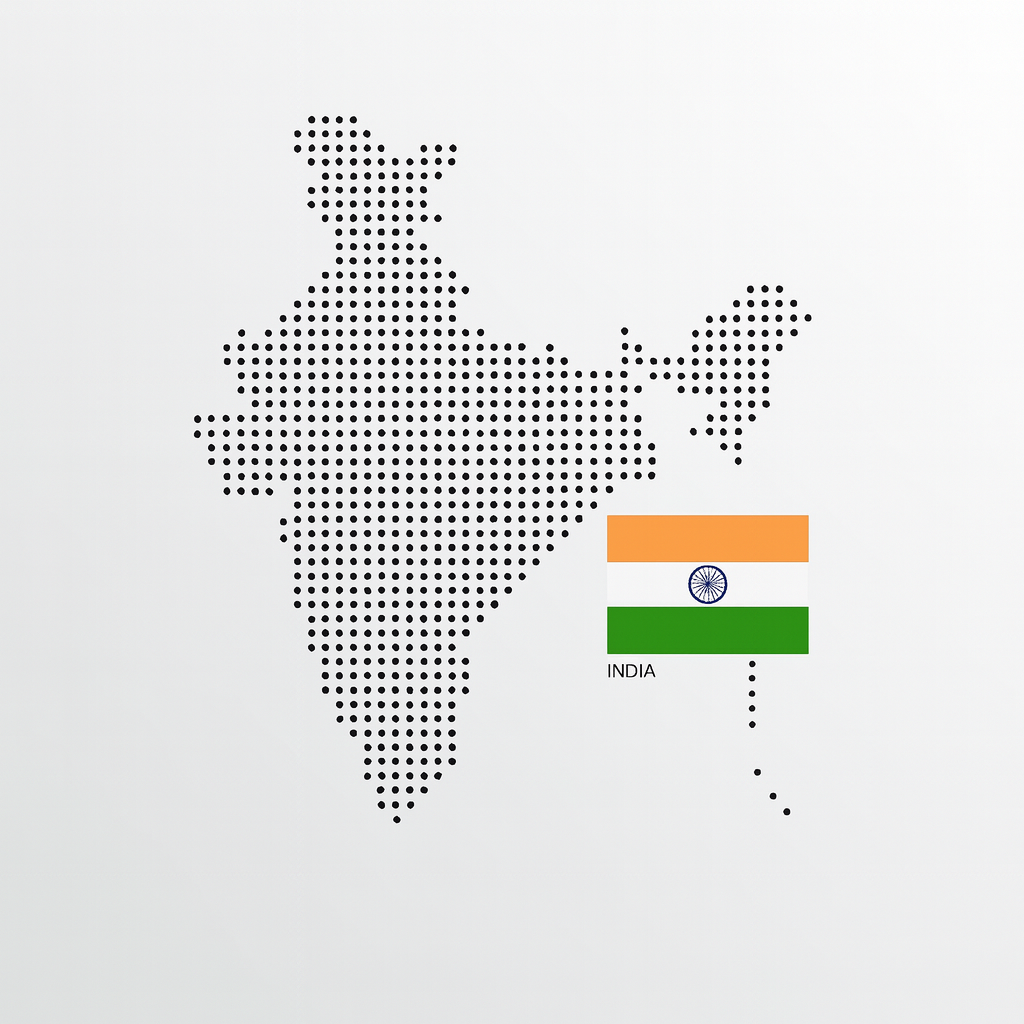 Illustration av partnerskapet med Adhoc Indien